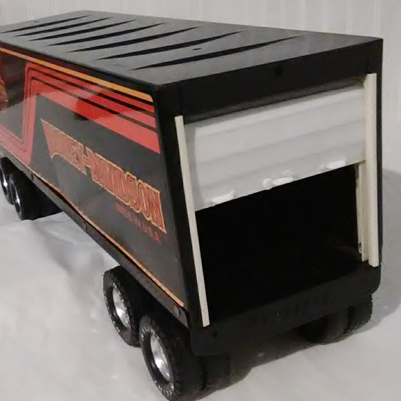 FINAL DROP! Vintage Nylint Harley Davidson Metal Tractor/trail